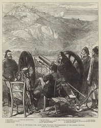 The War, in the Shipka Pass, Raouf Pasha Watching the Bombardment of the Russian Positions